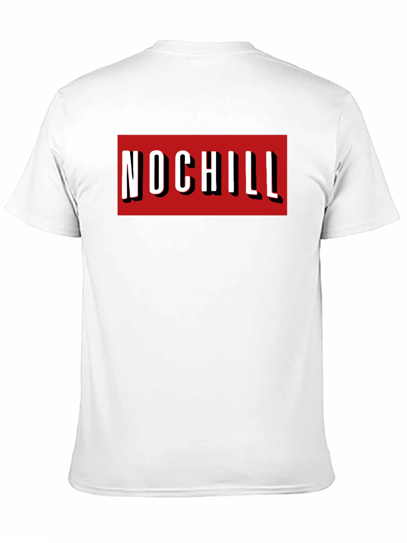 No Chill Graphic Tee - Bold Red Box Print