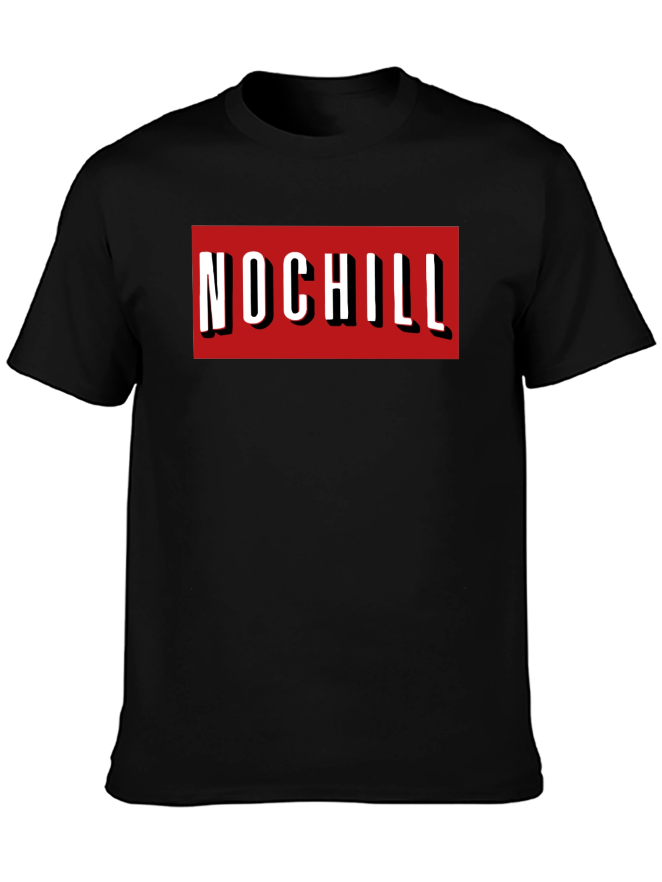 No Chill Graphic Tee - Bold Red Box Print