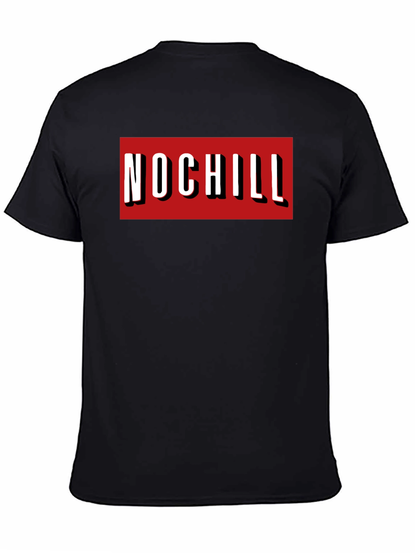 No Chill Graphic Tee - Bold Red Box Print