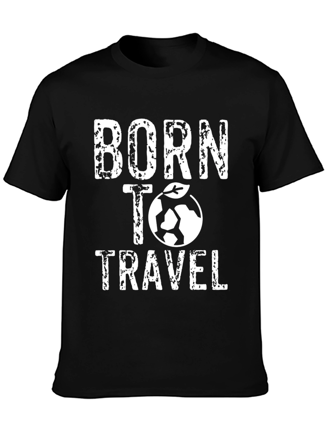 Born To Travel Graphic Tee - Black