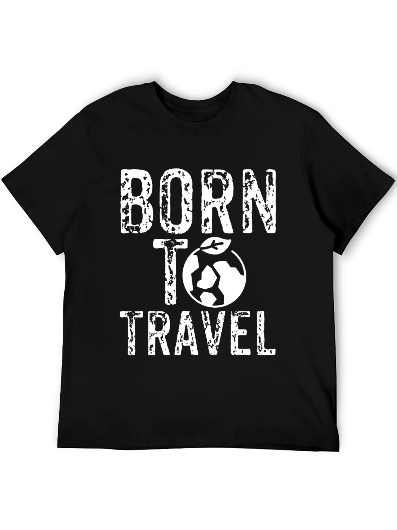 Born To Travel Graphic Tee - Black