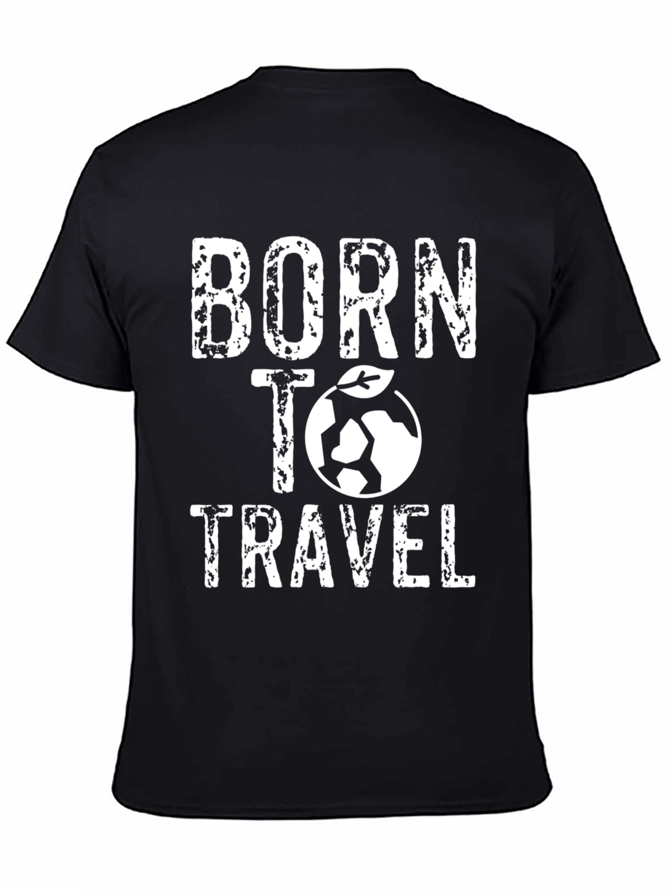Born To Travel Graphic Tee - Black
