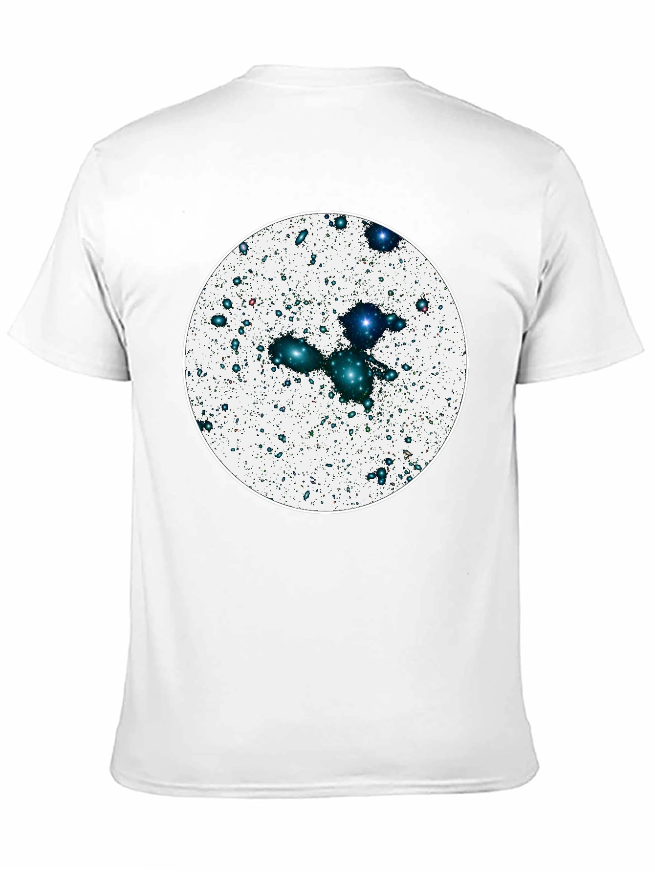 Cosmic Galaxy Graphic Tee - Black Cotton Blend