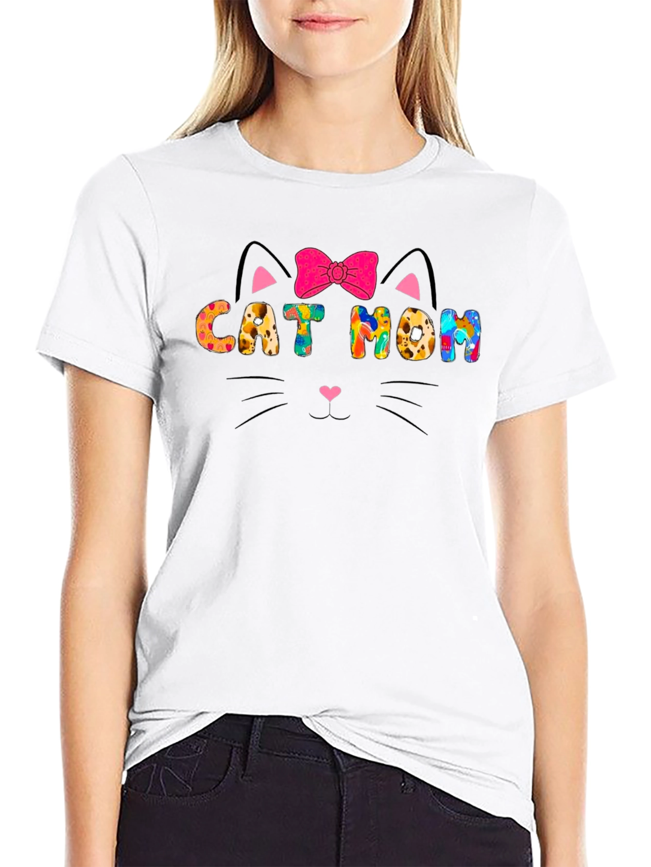 Cat Mom T-Shirt - Cute Cat Lover Tee