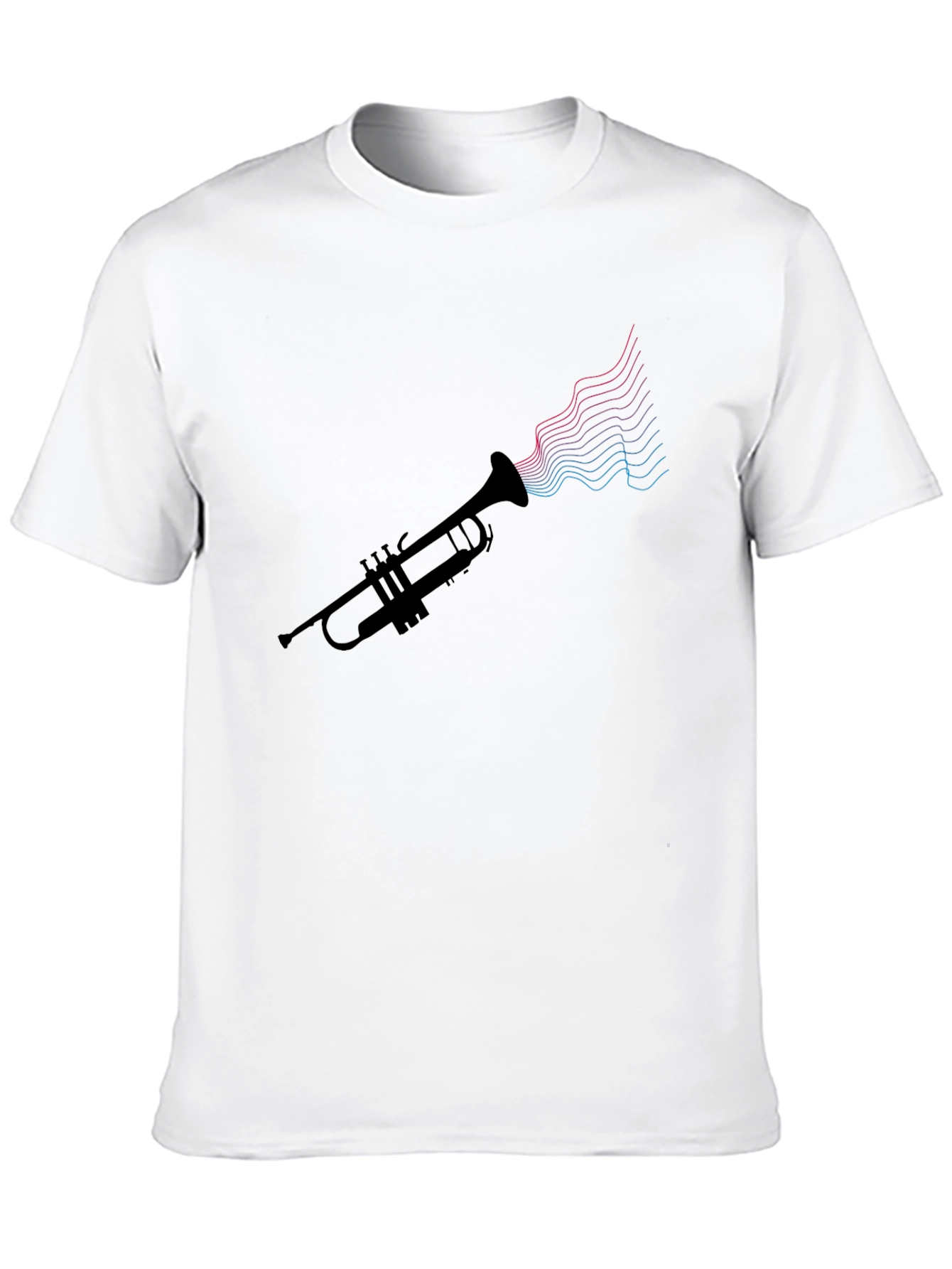 Trumpet Sound Wave Tee - Music Lovers Shirt