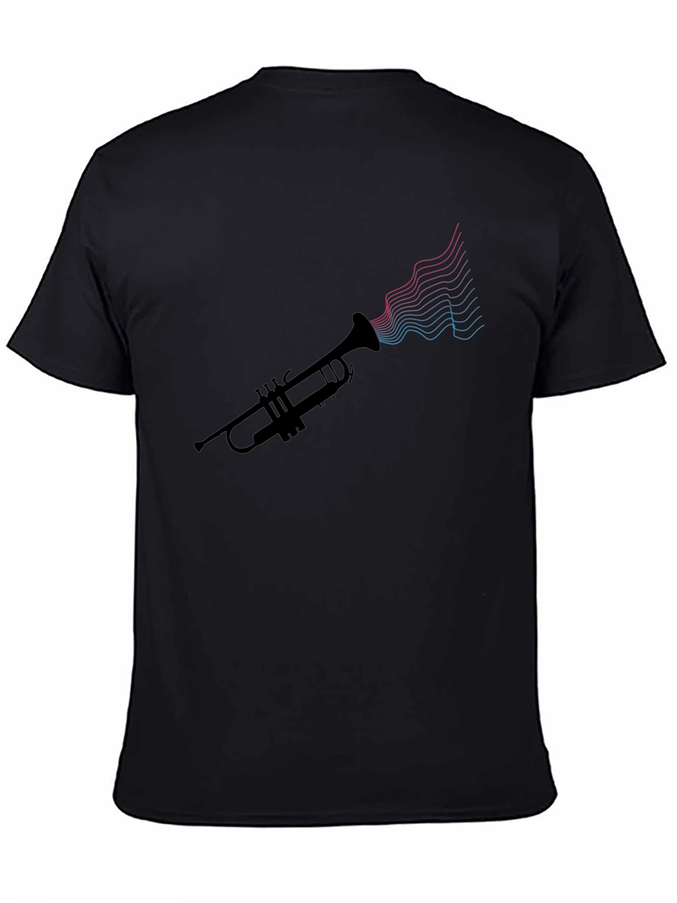 Trumpet Sound Wave Tee - Music Lovers Shirt