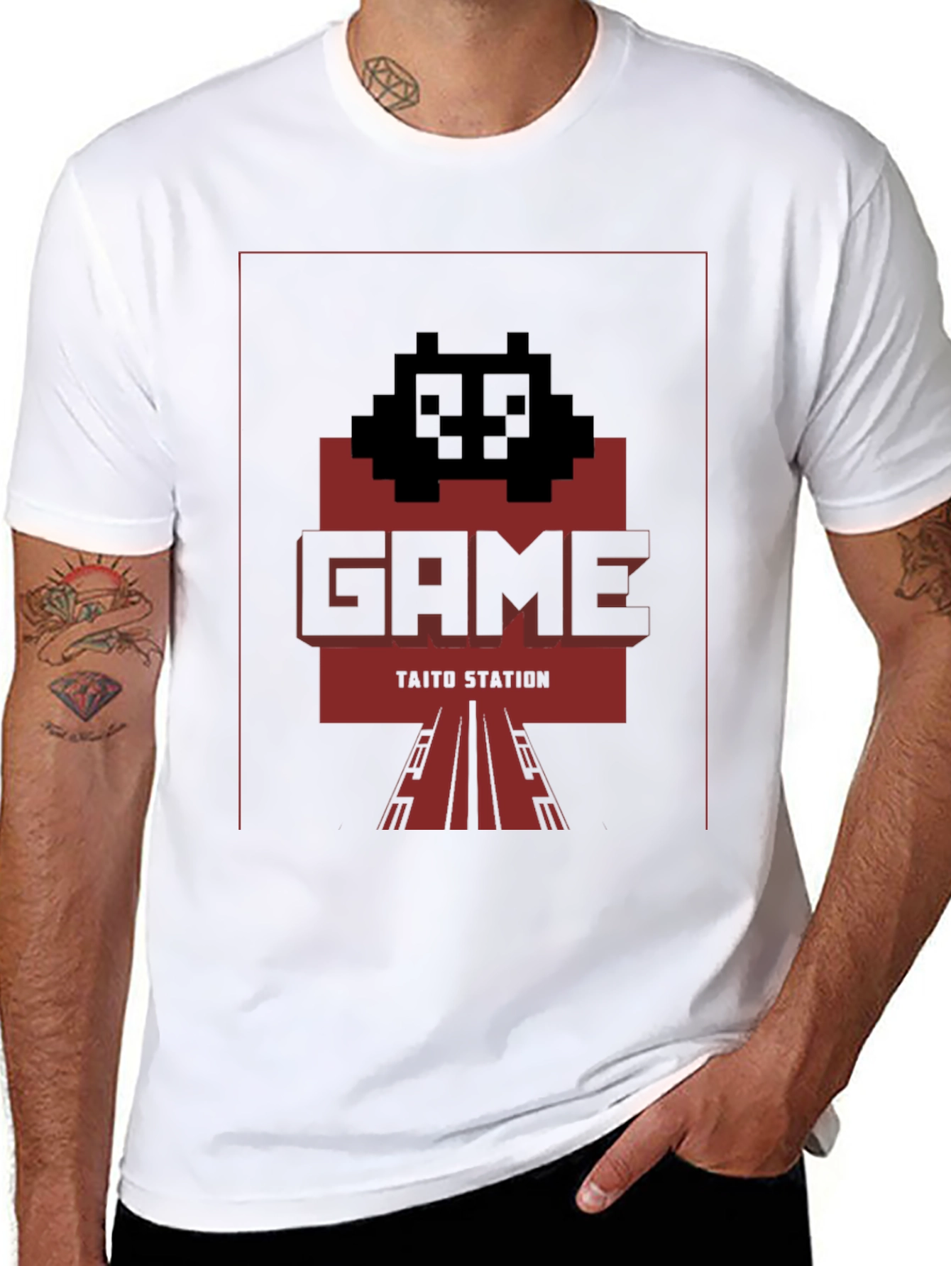 Retro Game Taito Station Graphic Tee