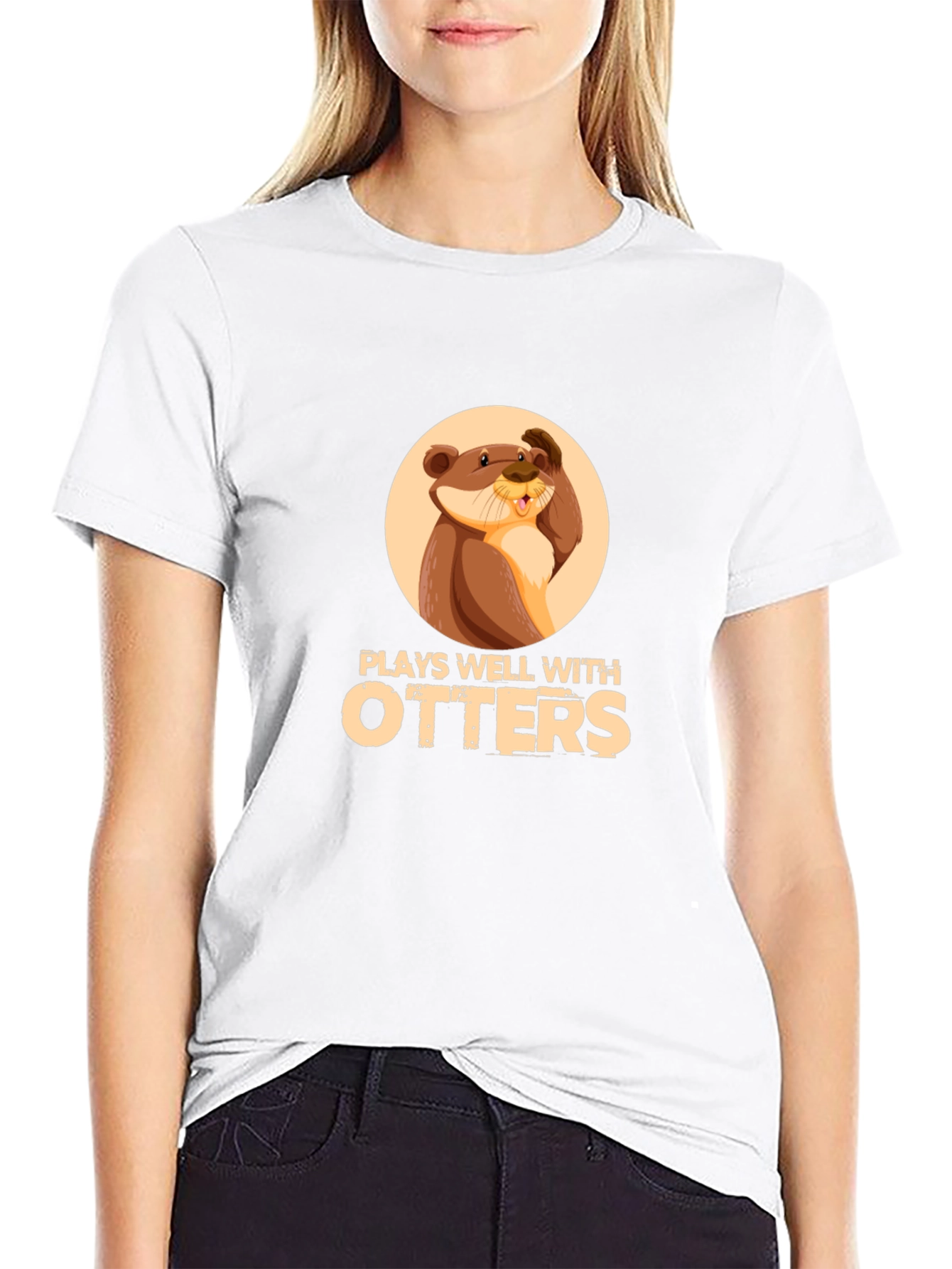 Plays Well with Otters T-Shirt