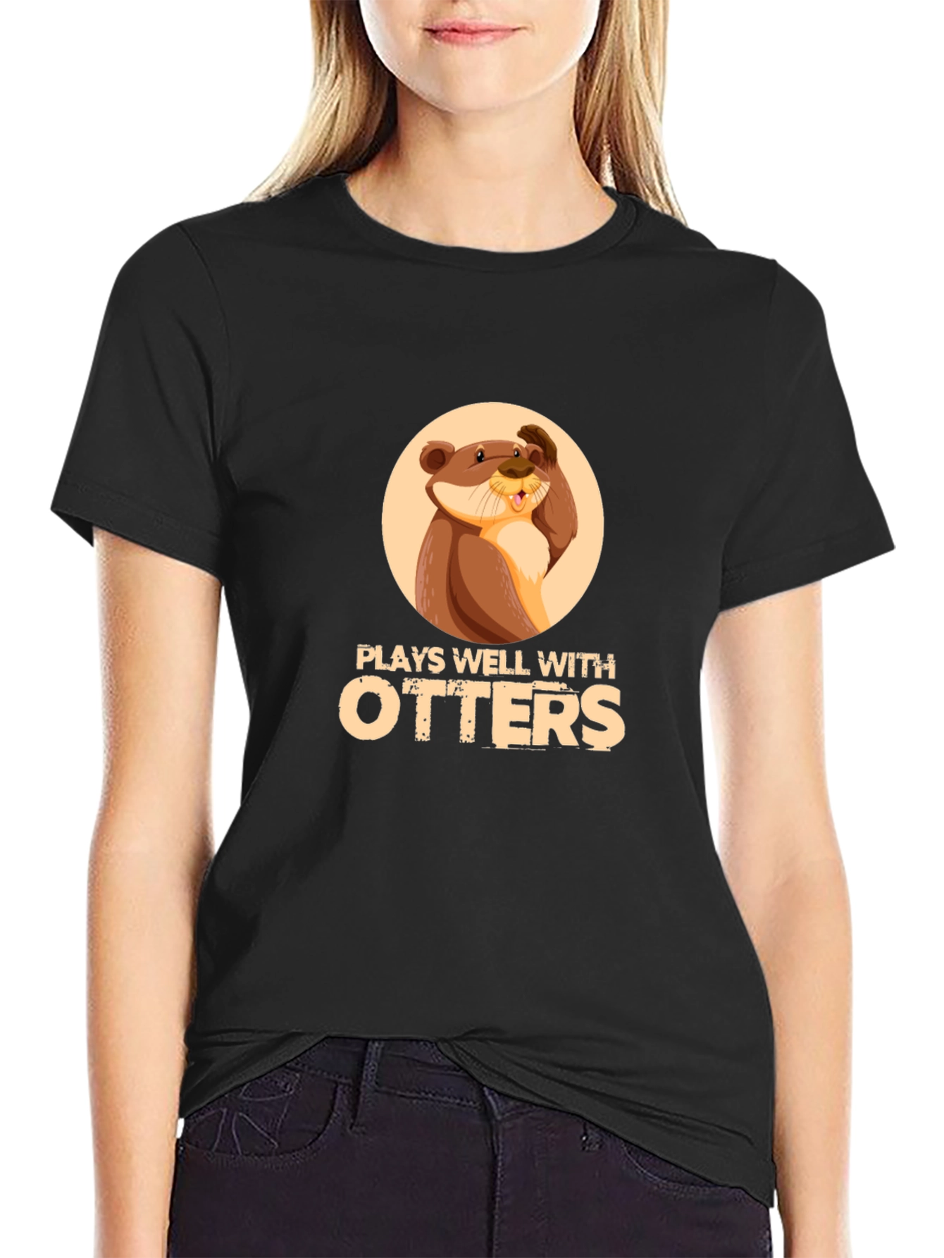 Plays Well with Otters T-Shirt