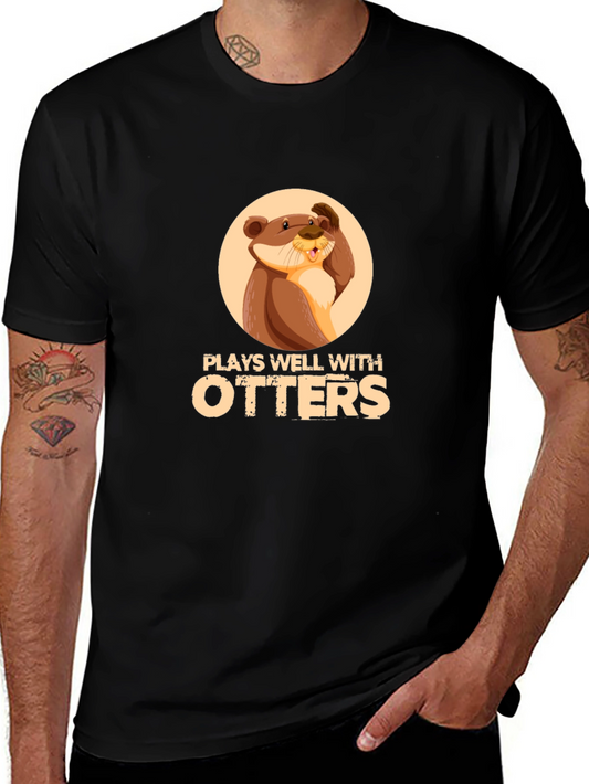 Plays Well with Otters T-Shirt