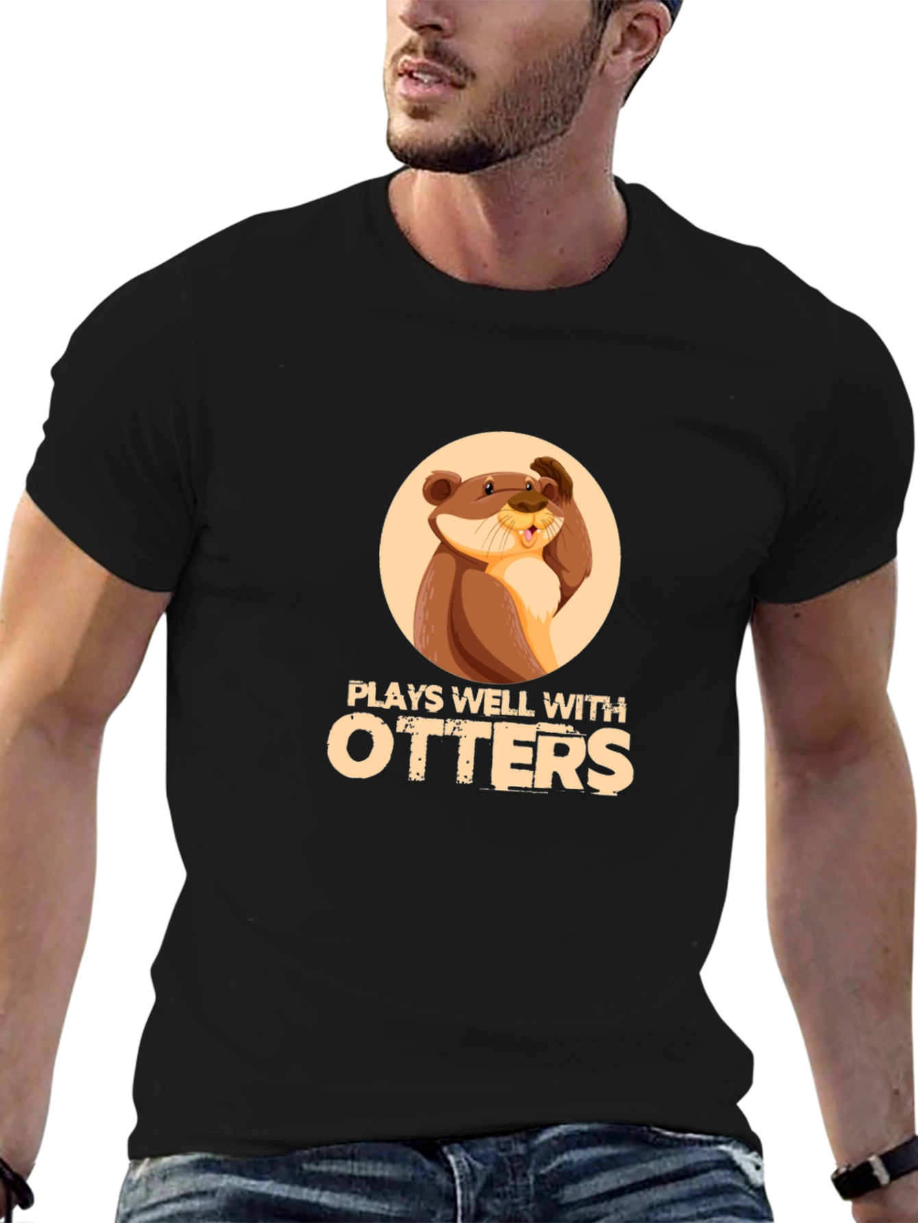Plays Well with Otters T-Shirt