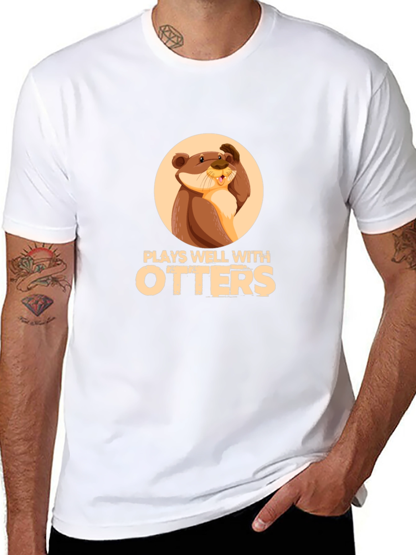 Plays Well with Otters T-Shirt