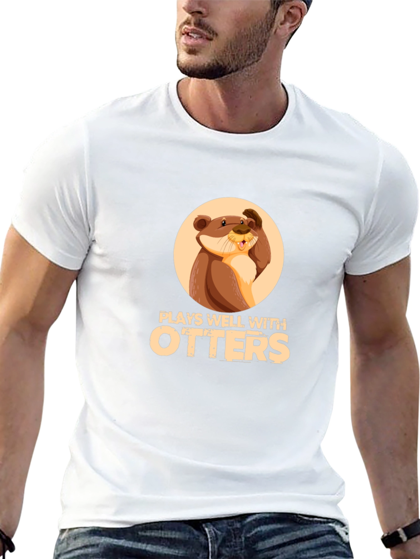 Plays Well with Otters T-Shirt