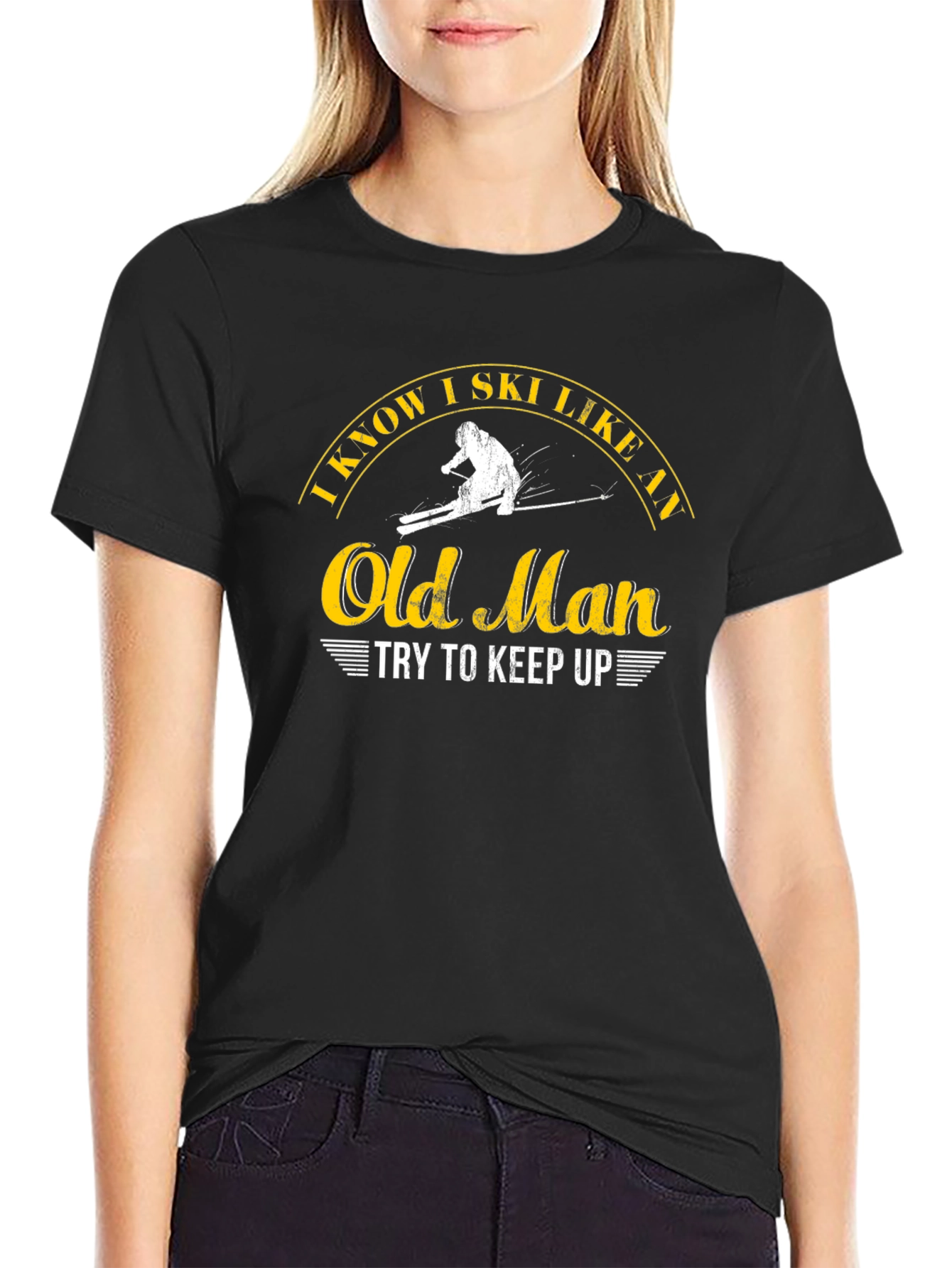 Funny Ski Old Man T-Shirt