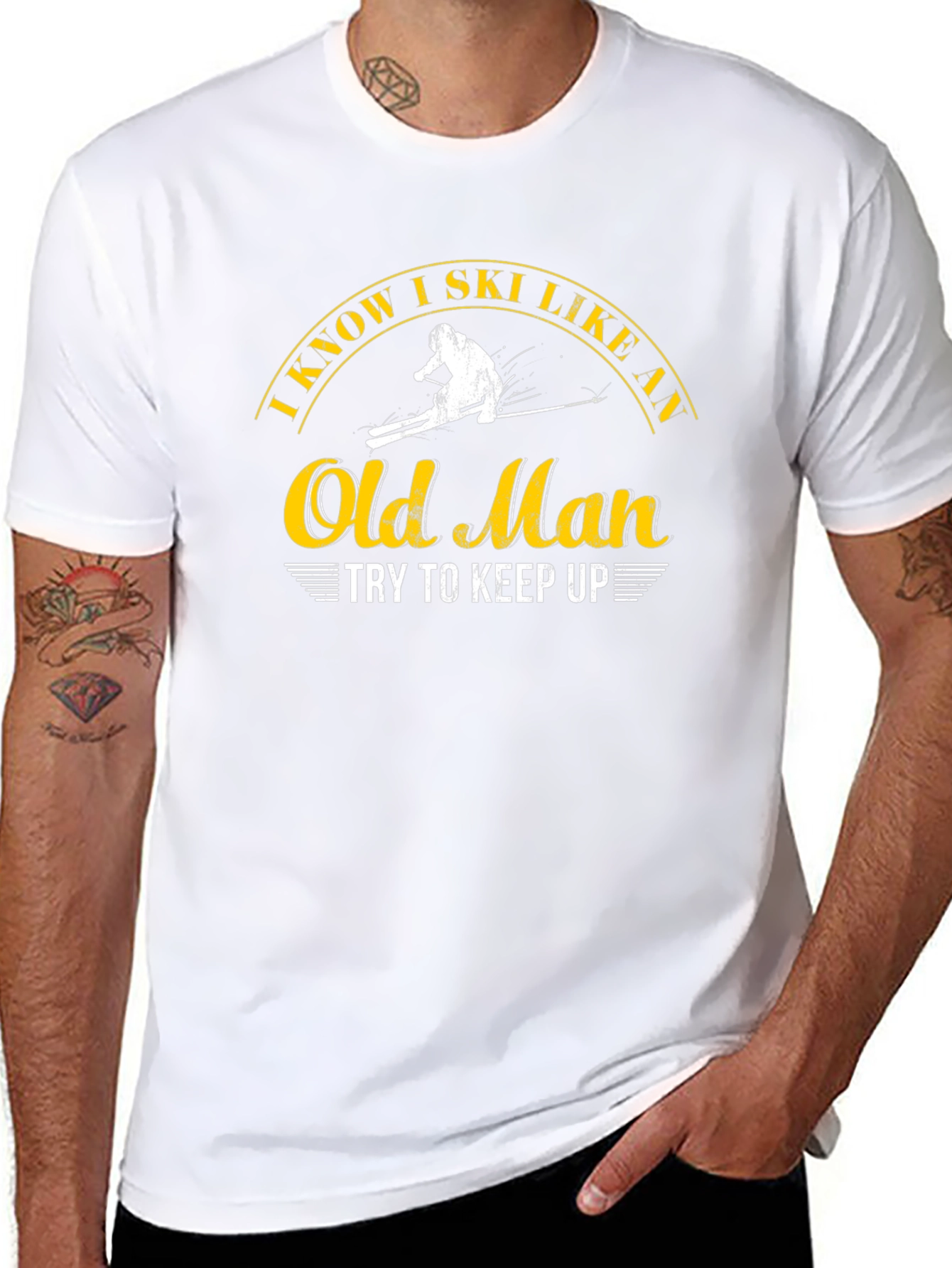 Funny Ski Old Man T-Shirt