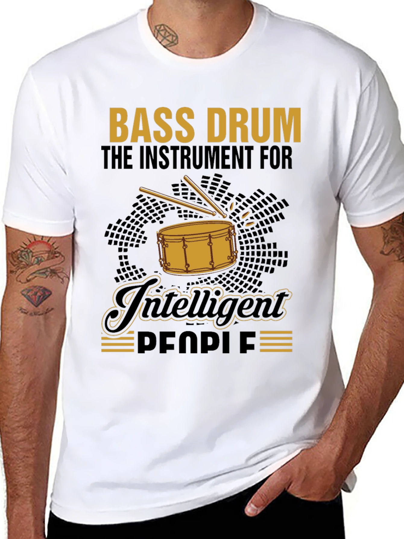Bass Drum Intelligent People T-Shirt