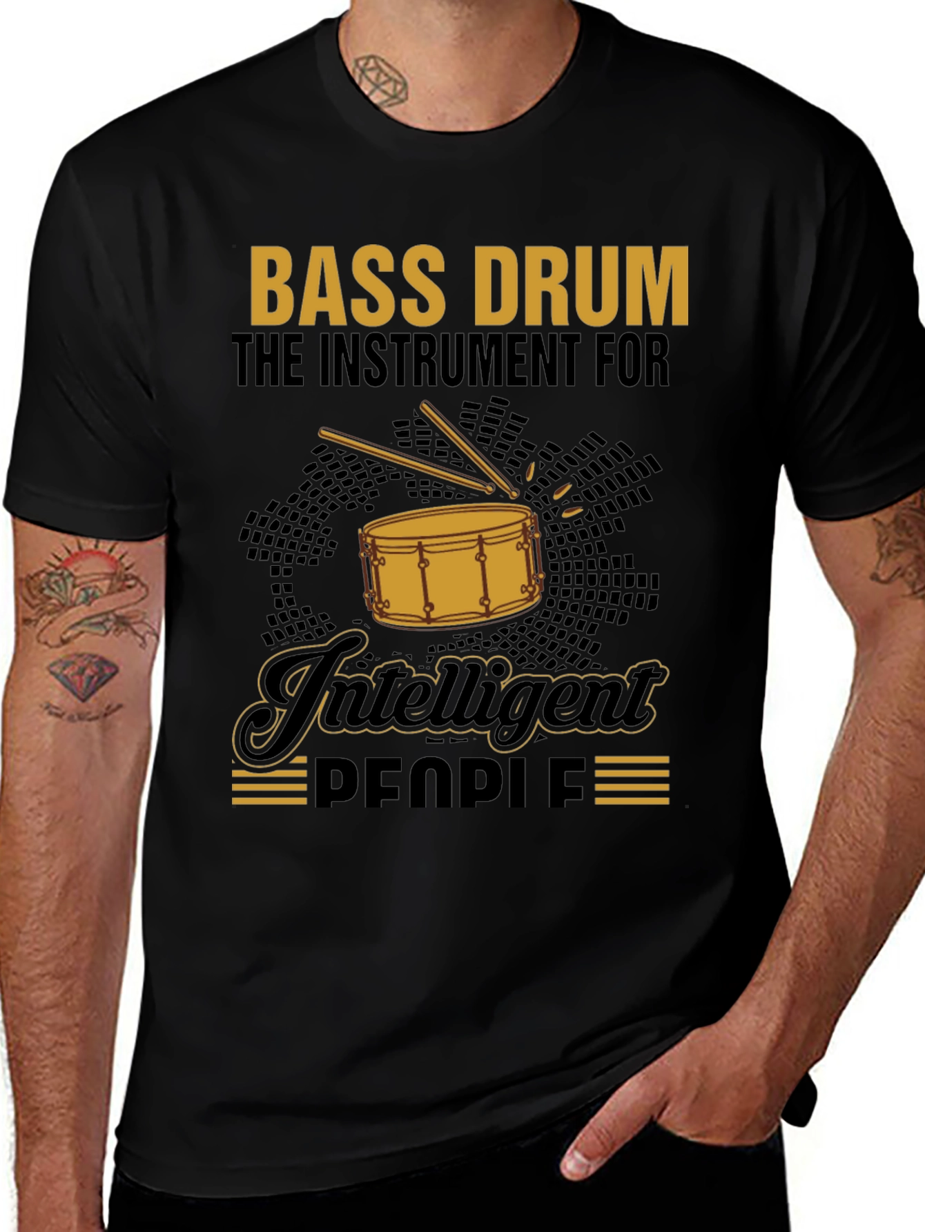 Bass Drum Intelligent People T-Shirt