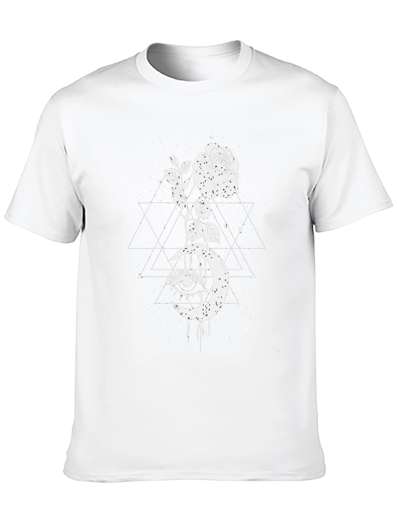 Mystic Rose Moon Graphic Tee - Black