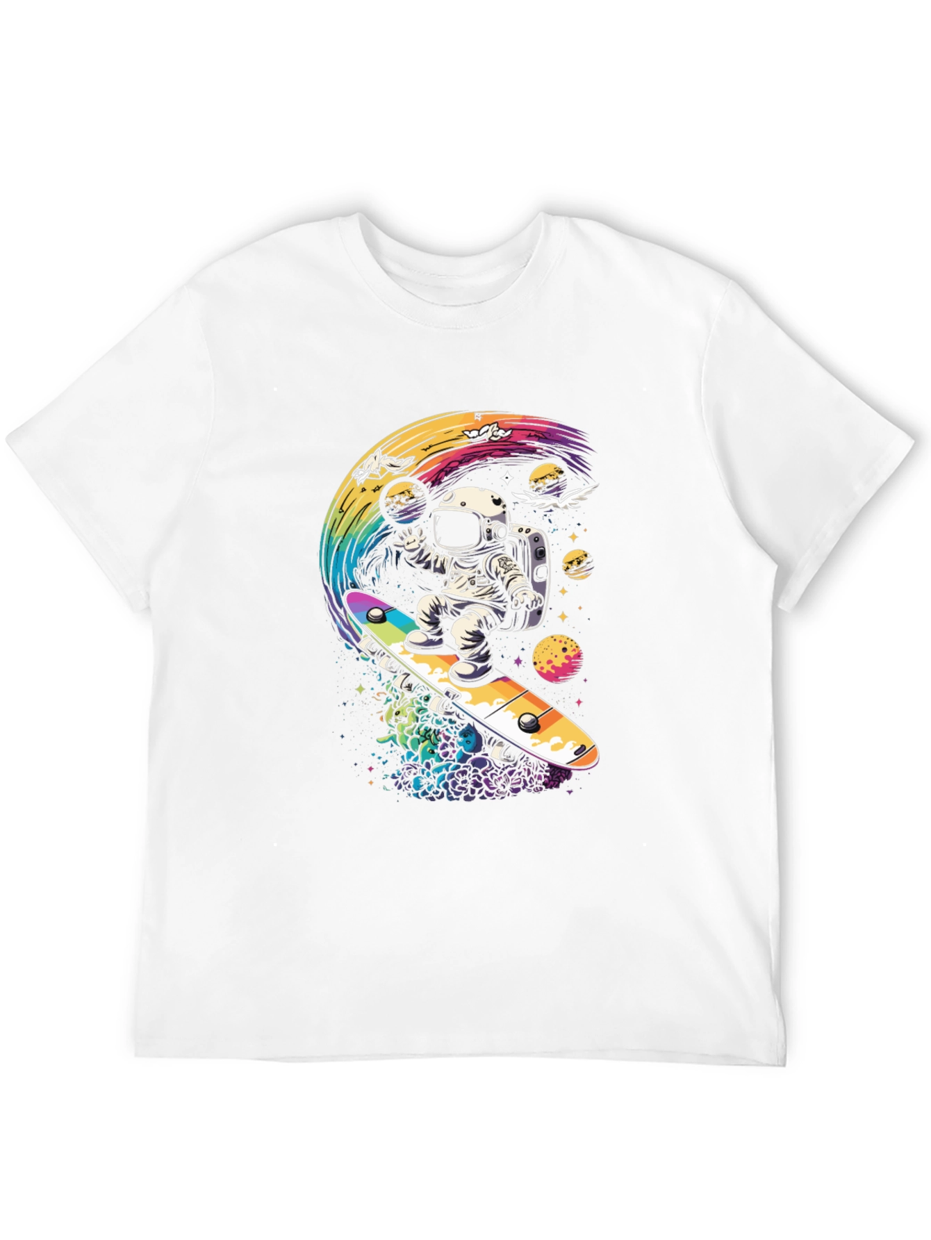 Astronaut Skateboard T-Shirt - Galaxy Ride