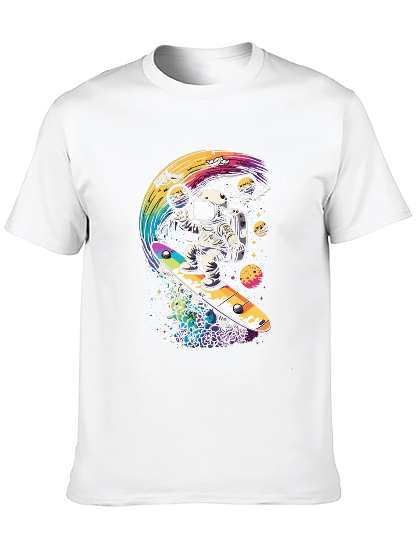 Astronaut Skateboard T-Shirt - Galaxy Ride