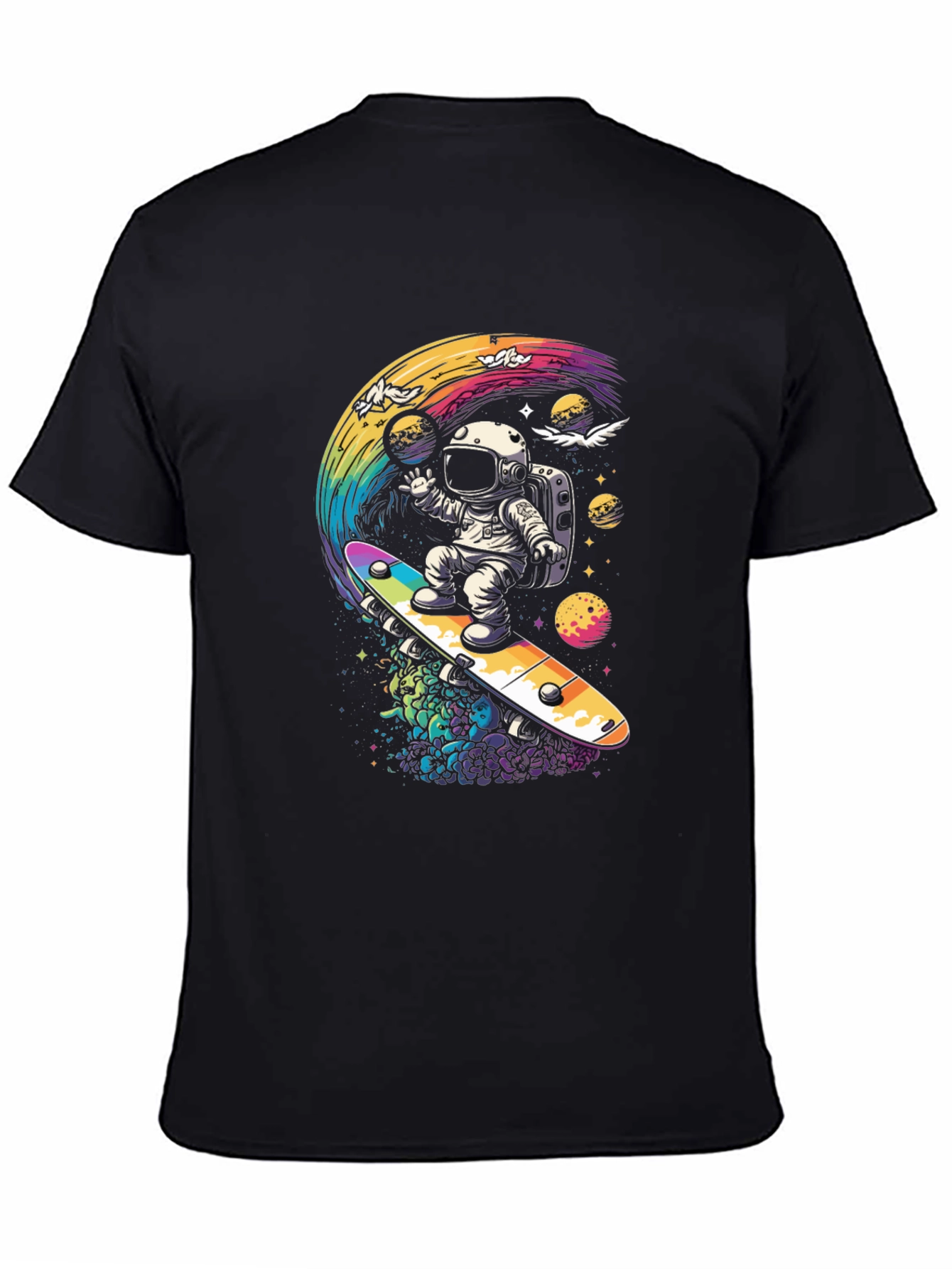Astronaut Skateboard T-Shirt - Galaxy Ride