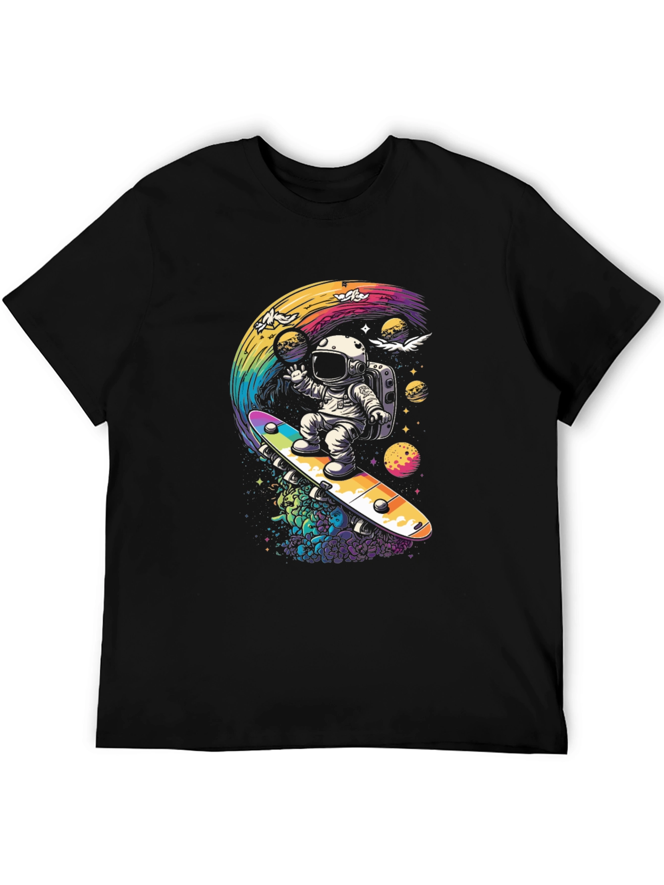 Astronaut Skateboard T-Shirt - Galaxy Ride