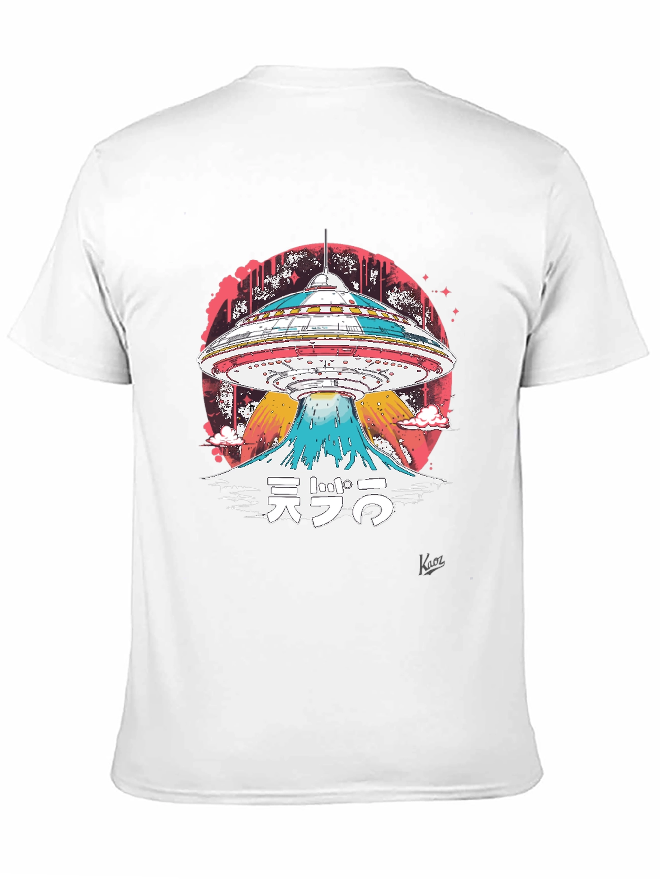 UFO Mount Fuji Graphic T-Shirt