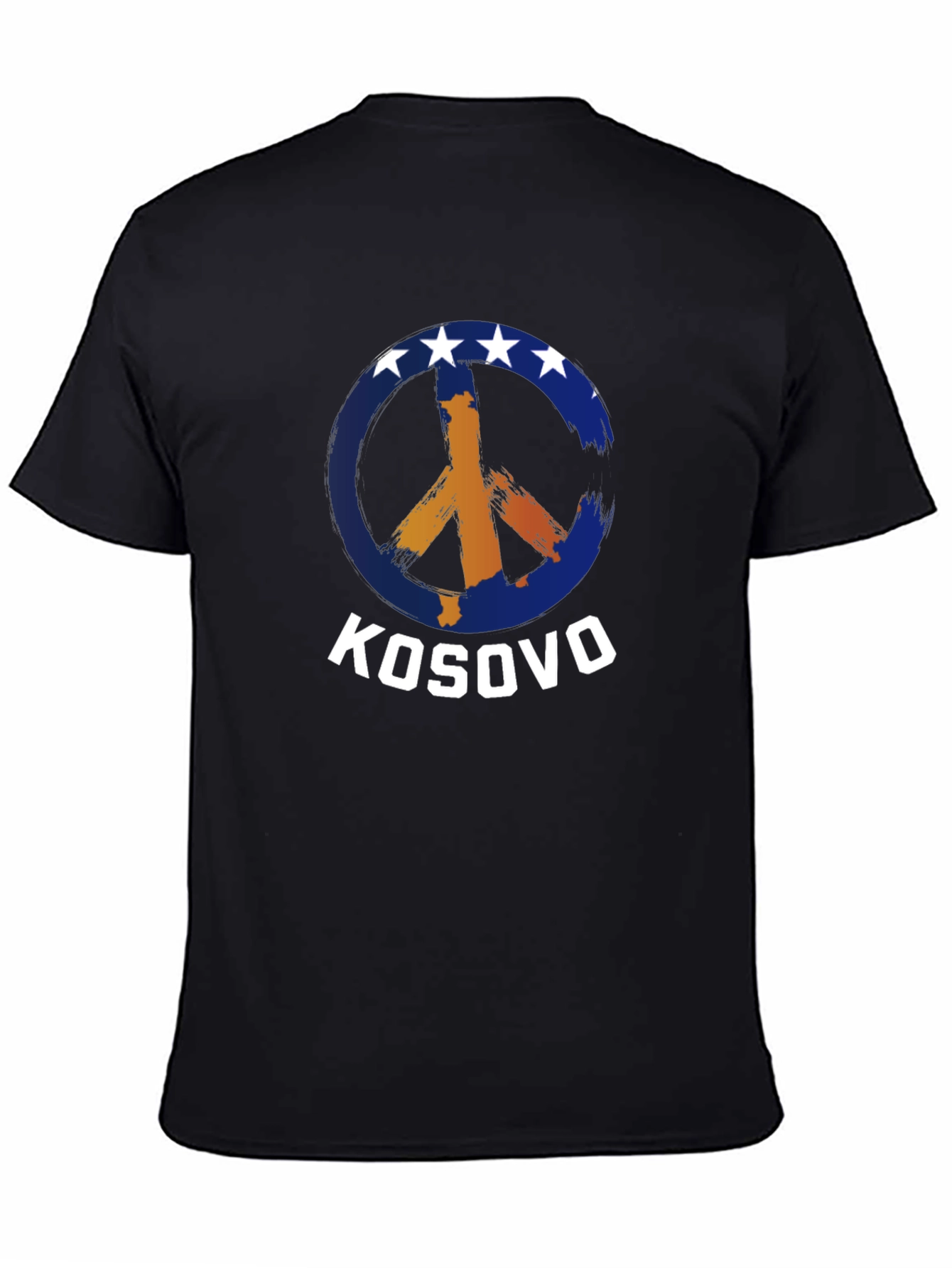 Kosovo Peace Sign Graphic T-Shirt