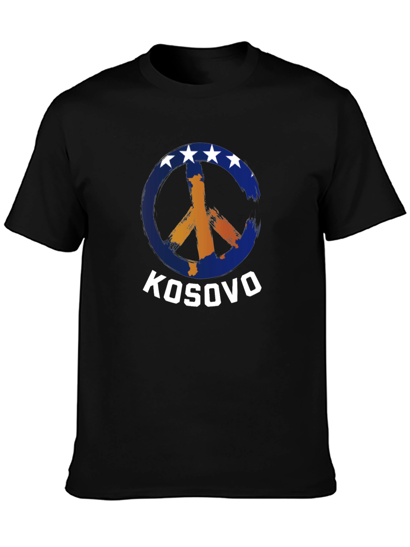 Kosovo Peace Sign Graphic T-Shirt