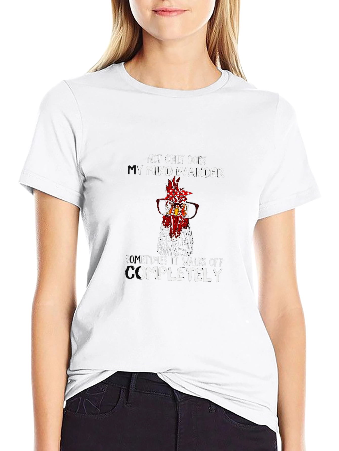 Funny Chicken Mind Wander T-Shirt