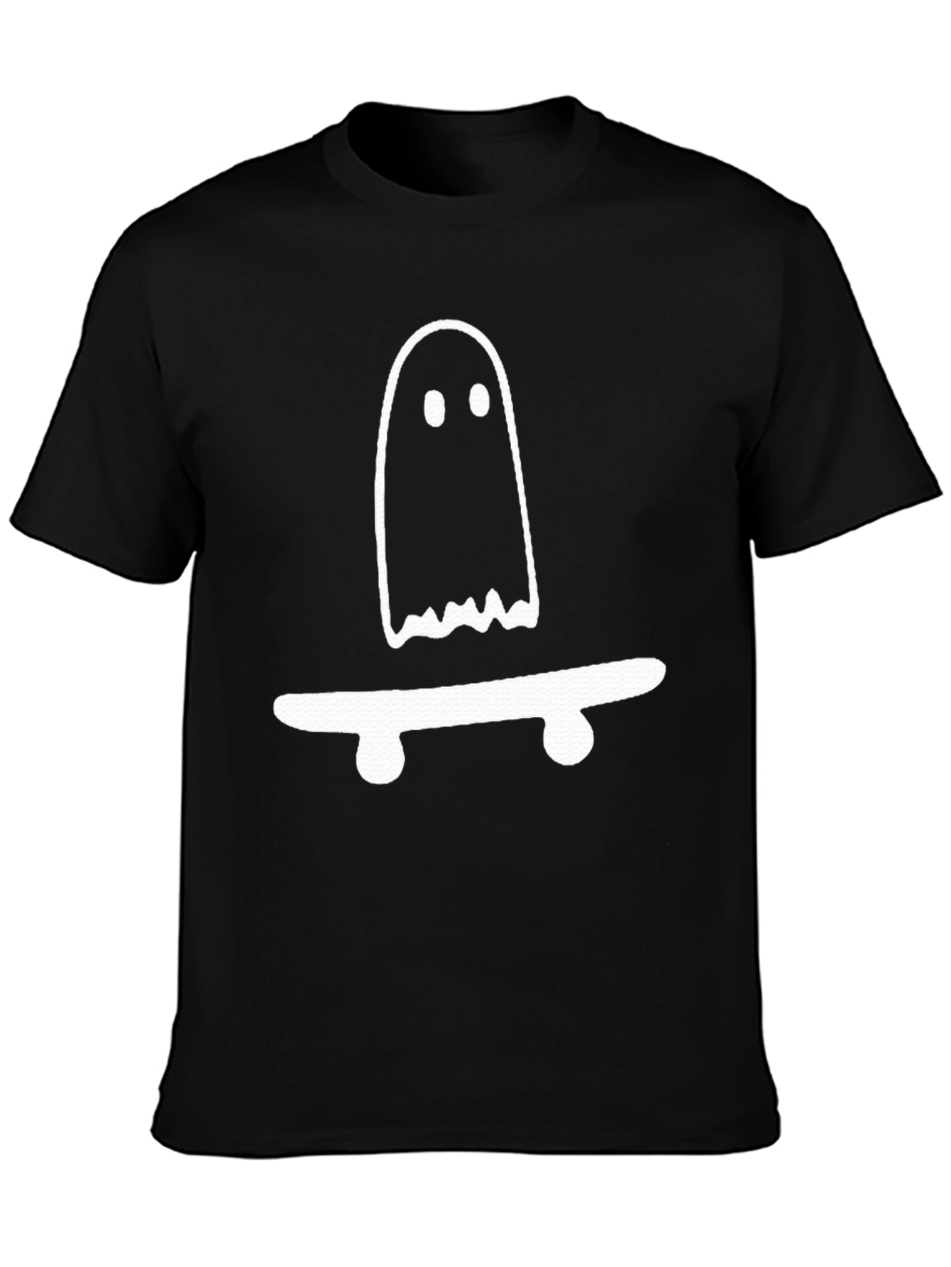 Ghost Skateboard Tee - Spooky Cool Graphic T-Shirt