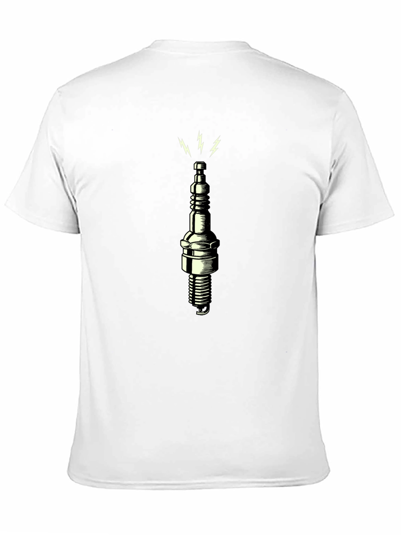 Spark Plug Graphic Tee - Black Cotton