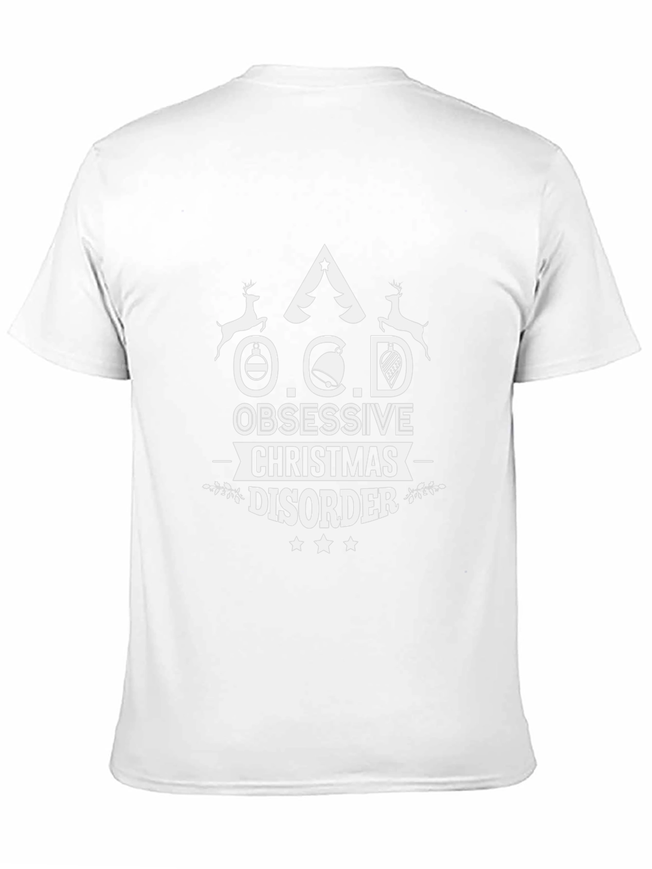 Obsessive Christmas Disorder Black T-Shirt