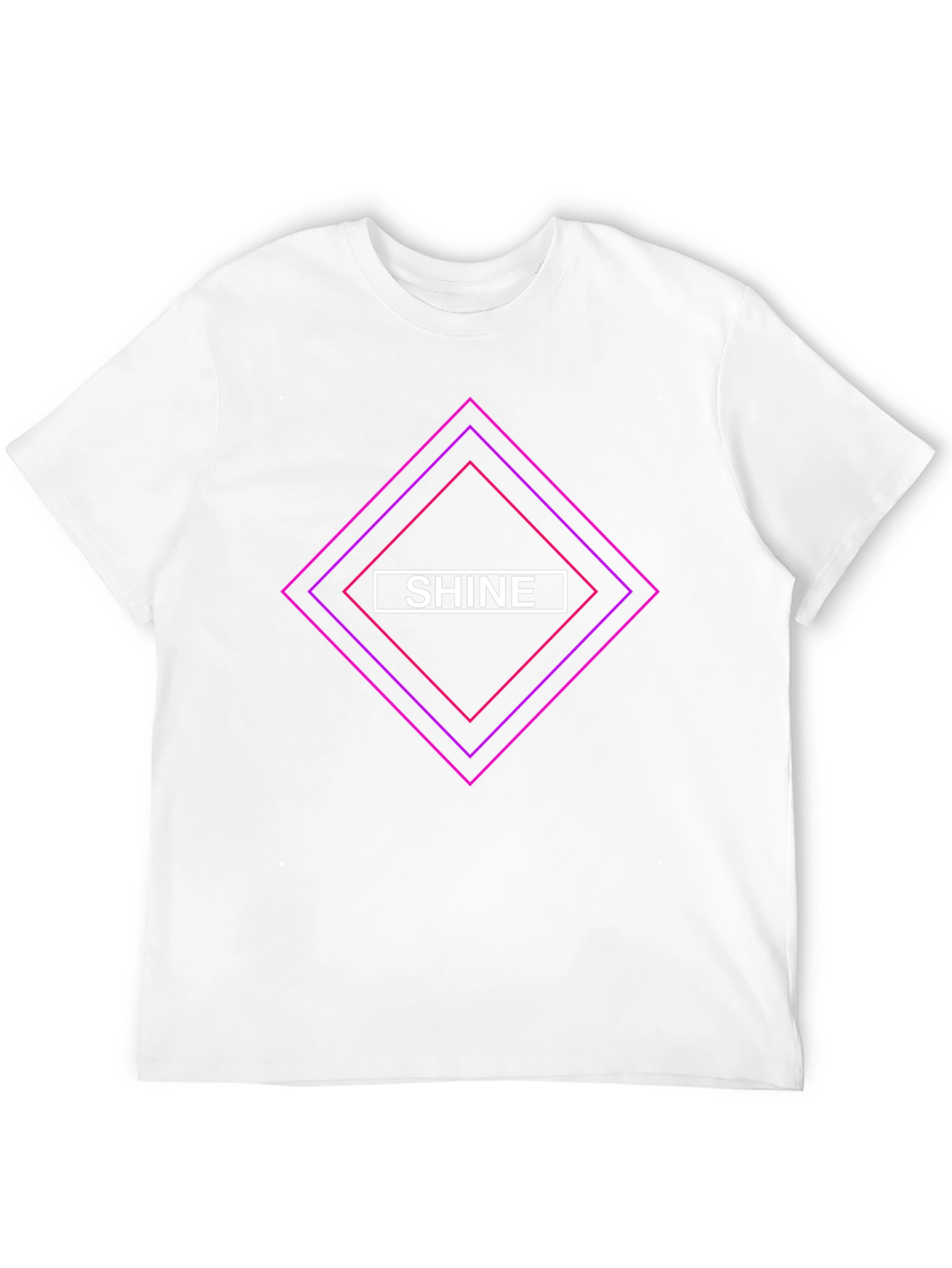 Shine Diamond Graphic Black T-Shirt - Stylish Casual Tee