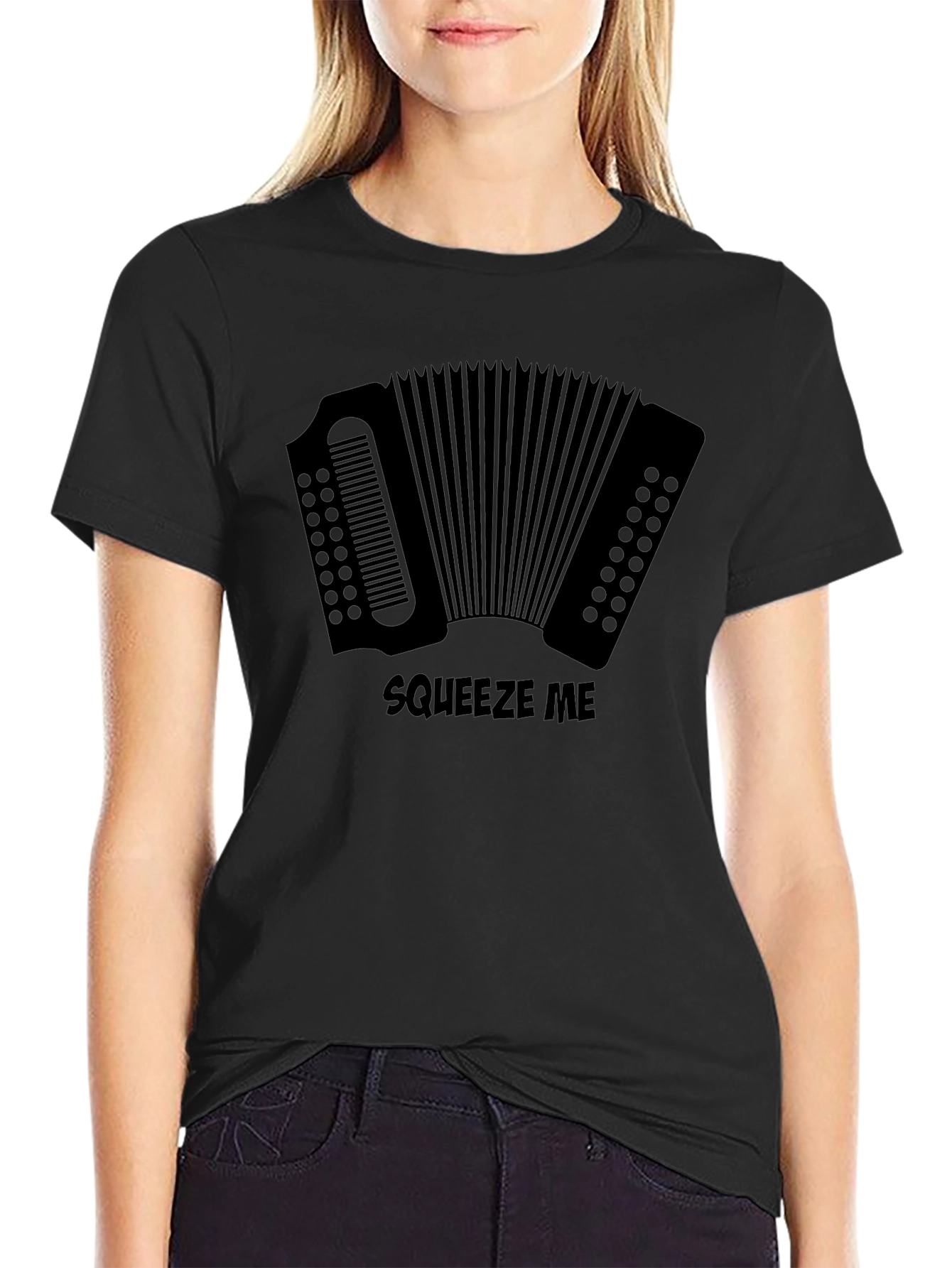 Squeeze Me Accordion Graphic T-Shirt