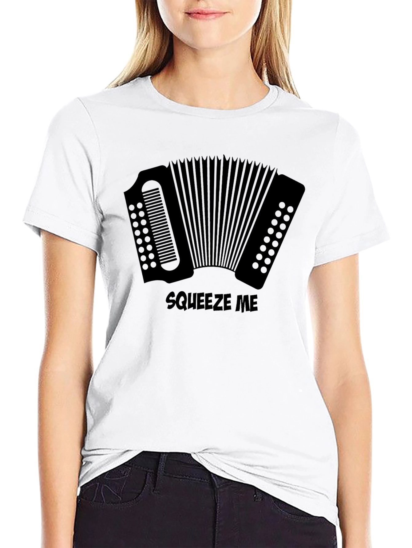 Squeeze Me Accordion Graphic T-Shirt