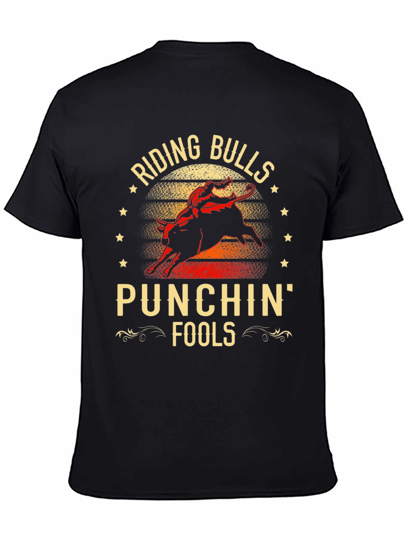 Riding Bulls & Punchin Fools Graphic T-Shirt