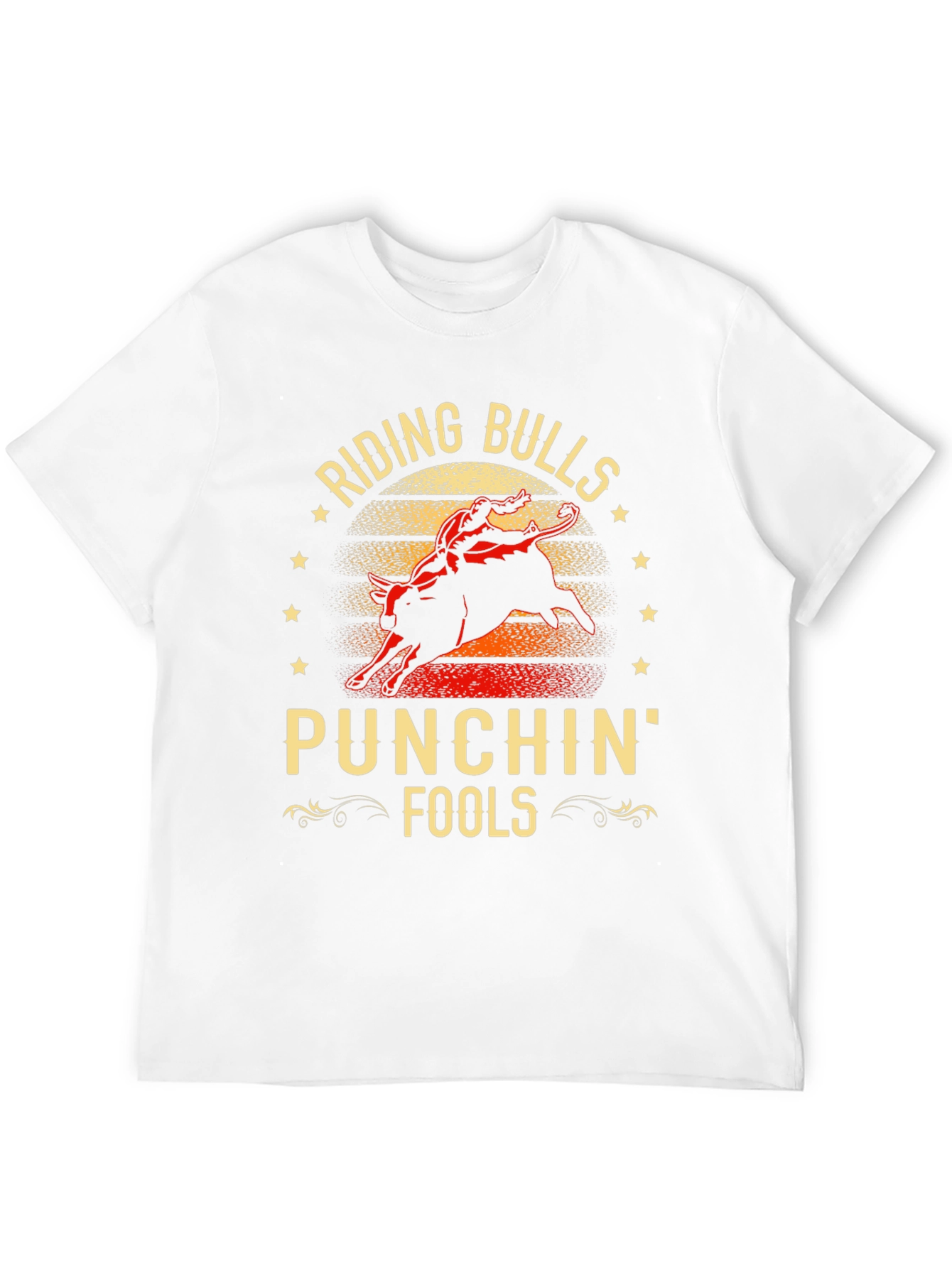 Riding Bulls & Punchin Fools Graphic T-Shirt