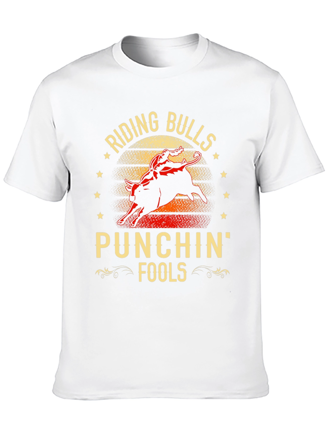 Riding Bulls & Punchin Fools Graphic T-Shirt