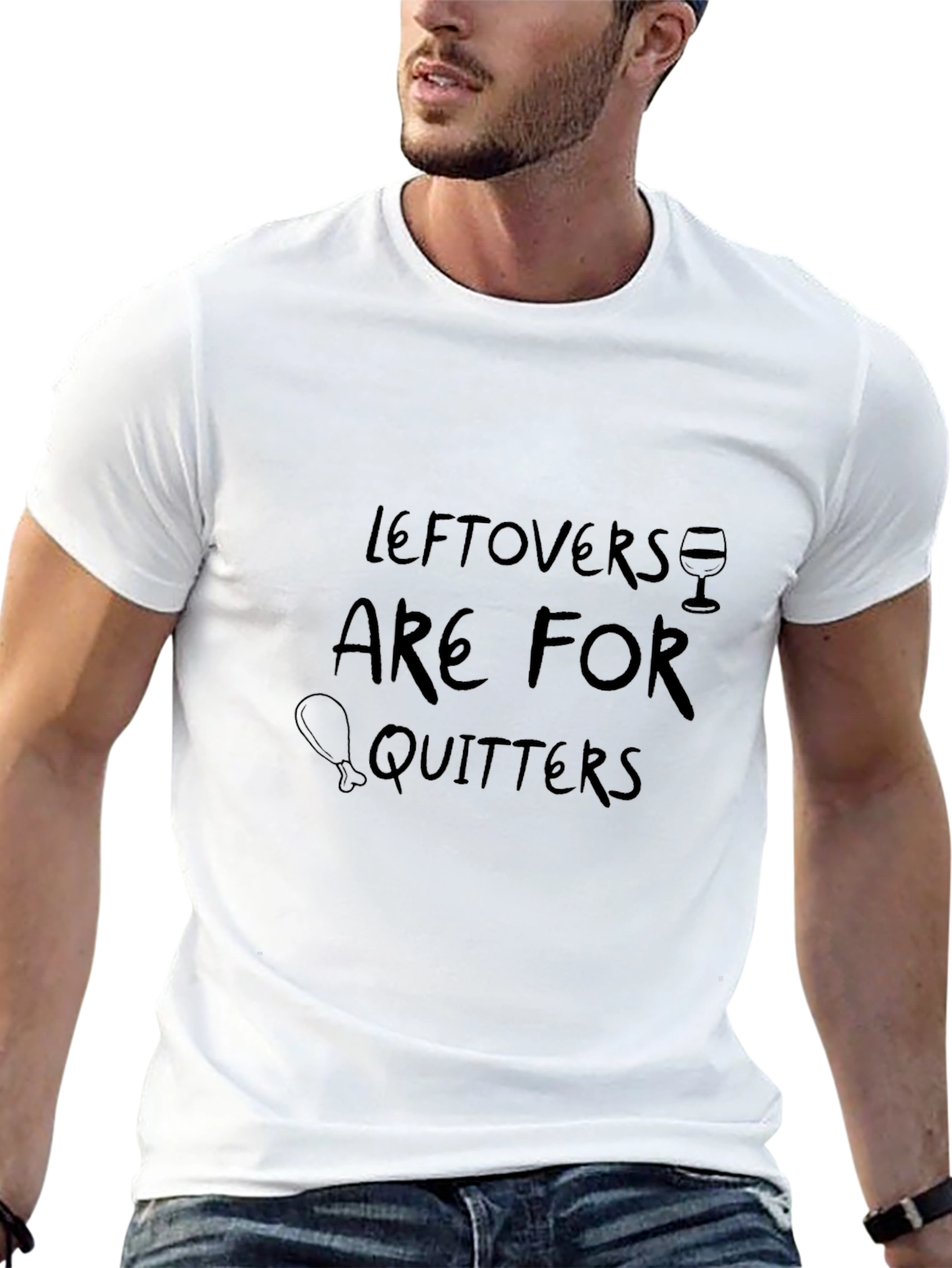 Leftovers are for Quitters Black Tee