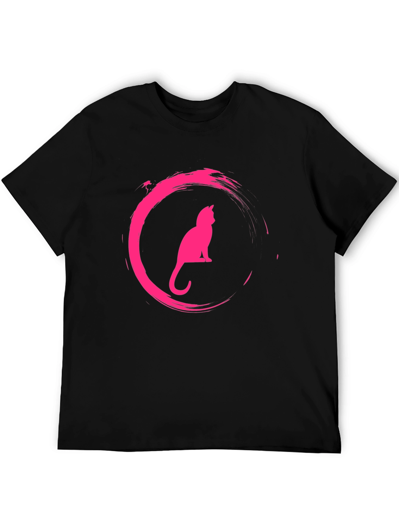 Cool Cat Graphic Tee - Black