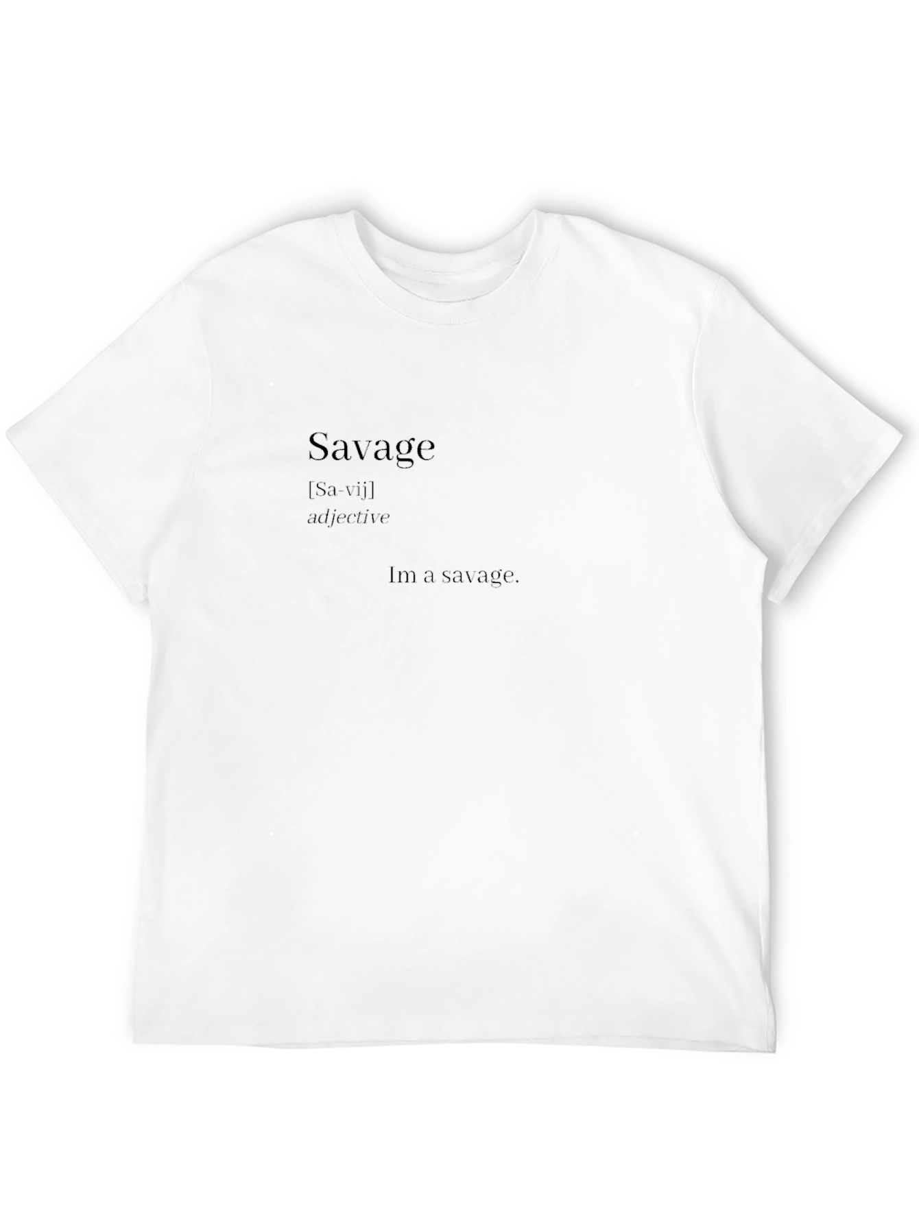 Savage Definition Graphic T-Shirt - Black