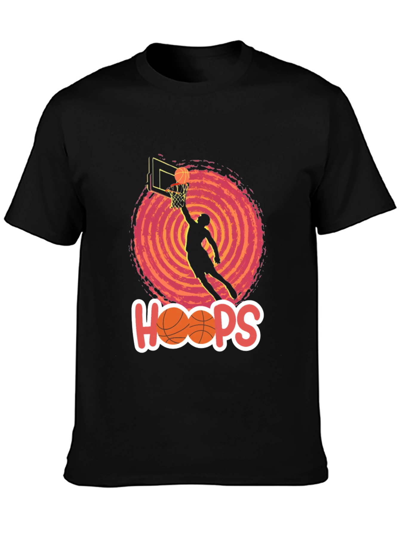 Hoops Basketball Graphic Tee
