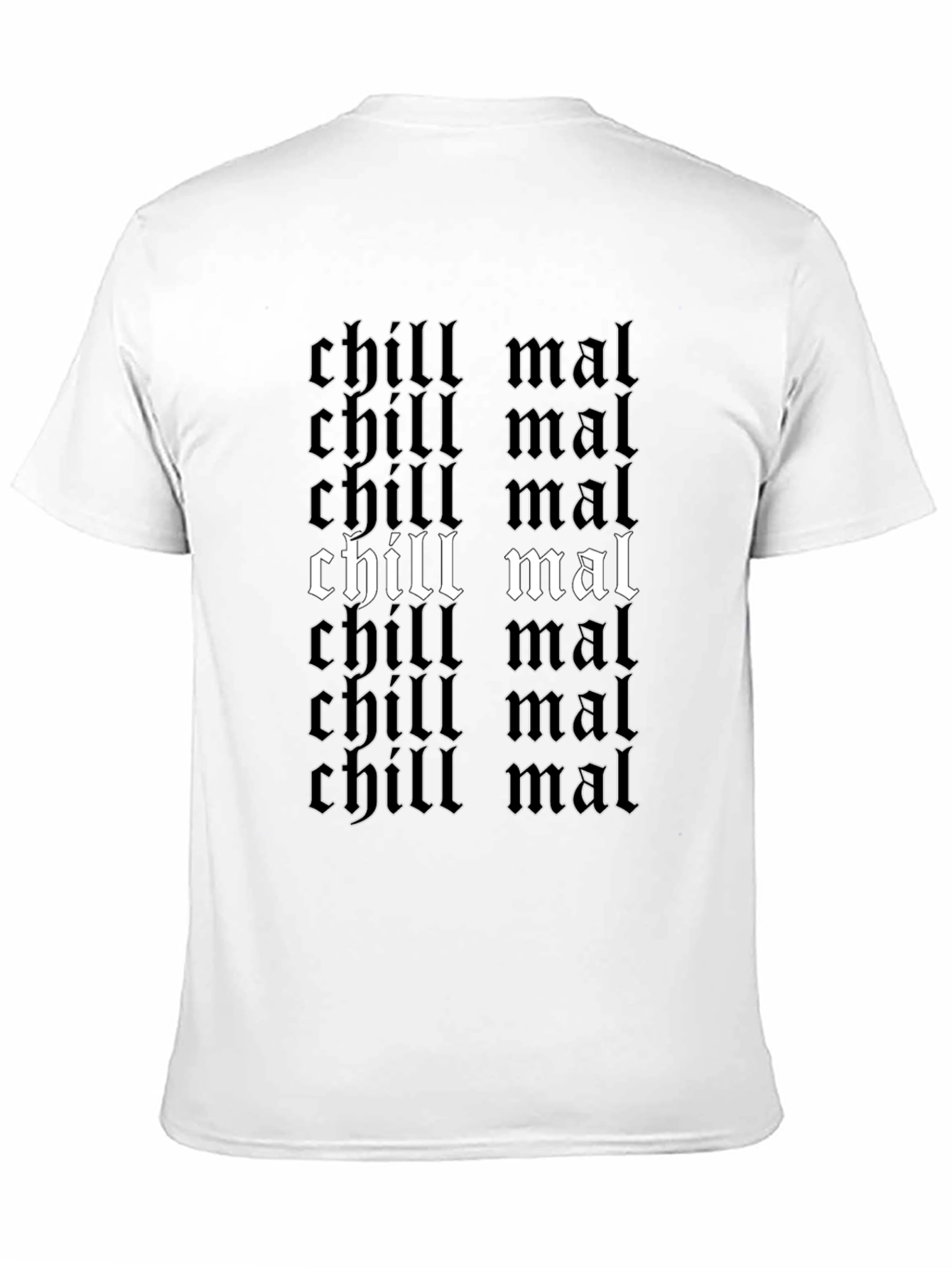 Chill Mal T-Shirt - Gothic Style Black Tee