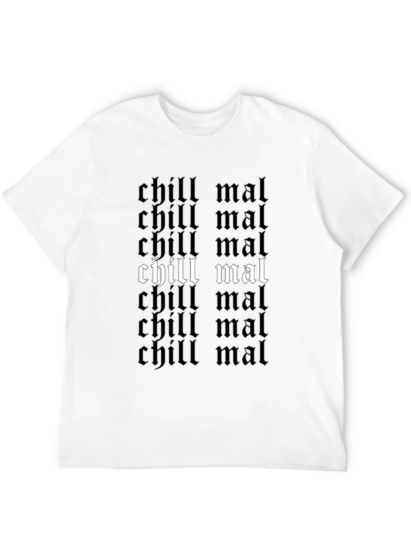 Chill Mal T-Shirt - Gothic Style Black Tee