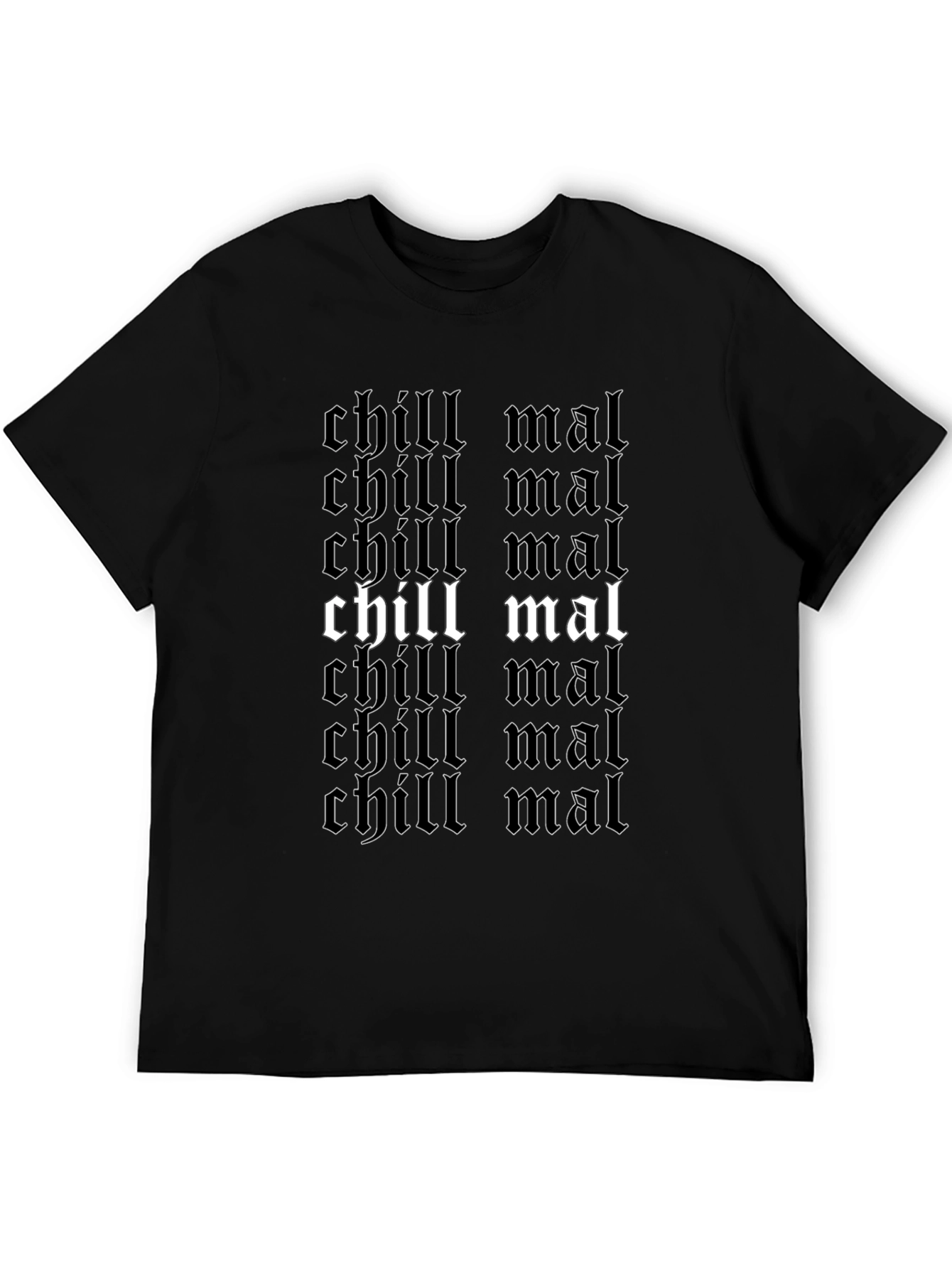 Chill Mal T-Shirt - Gothic Style Black Tee