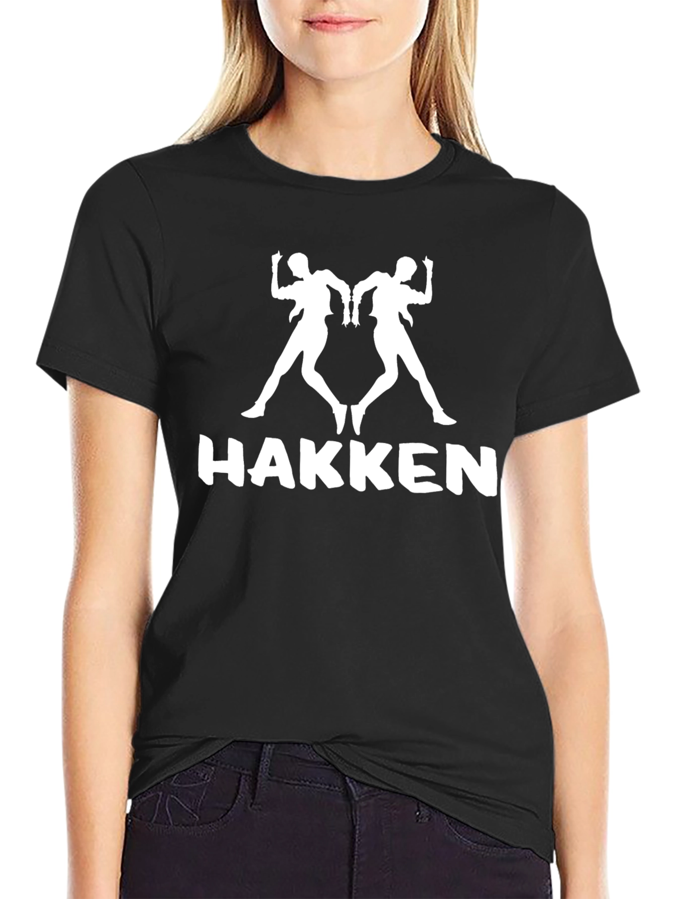 Hakken Dance Graphic Tee - Black Cotton T-Shirt