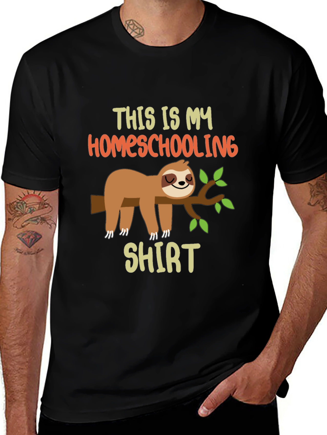 Homeschooling Sloth T-Shirt