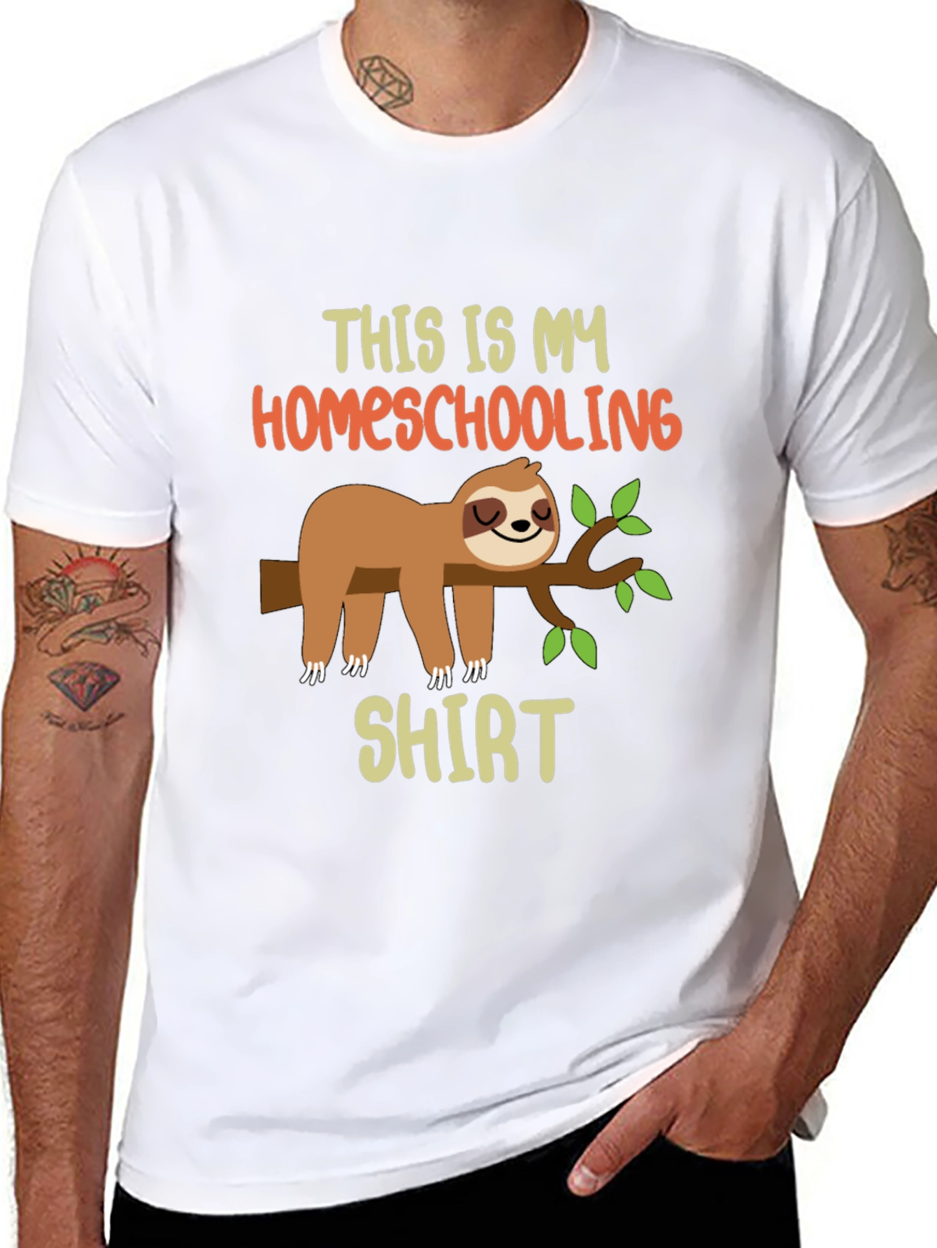 Homeschooling Sloth T-Shirt
