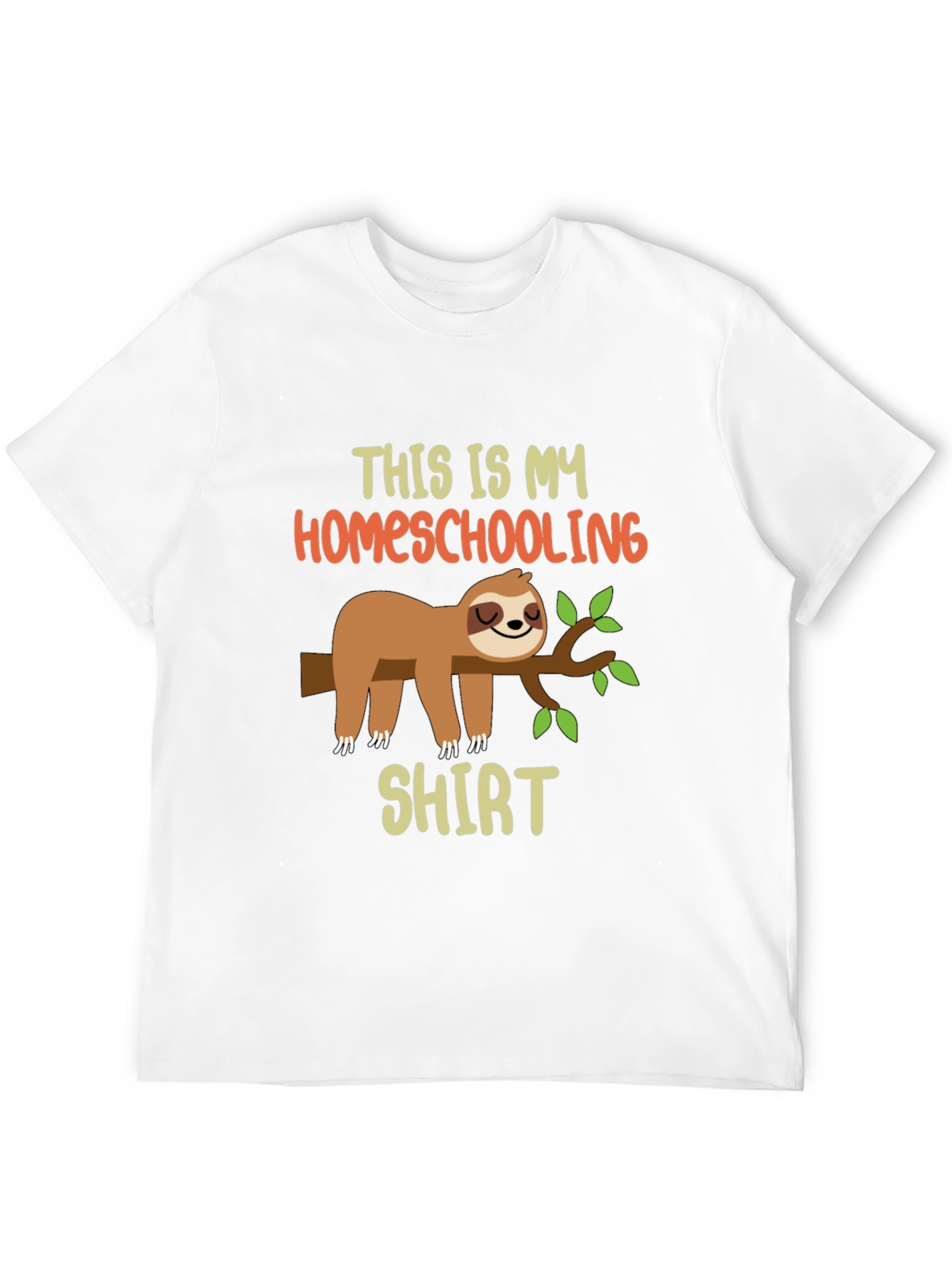 Homeschooling Sloth T-Shirt
